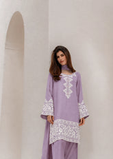 Aqsa 3 Pcs Lawn Cotton Kurta Set